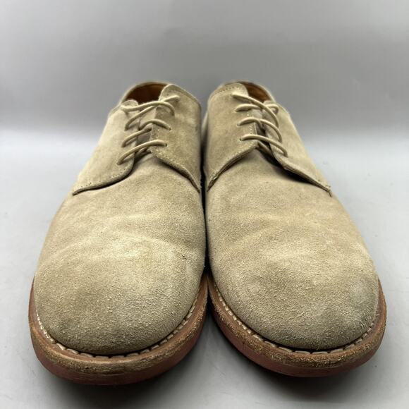 Allen Edmonds Boone Casual Oxford Men Size 9.5 D Beige Suede Vibram Gumlite Shoe main image 10